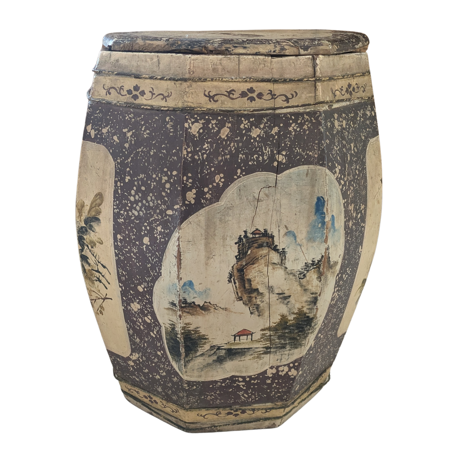 Taburete/Recipiente con tapa.